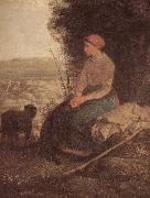Sleeping Shepherdess, Jean Francois Millet